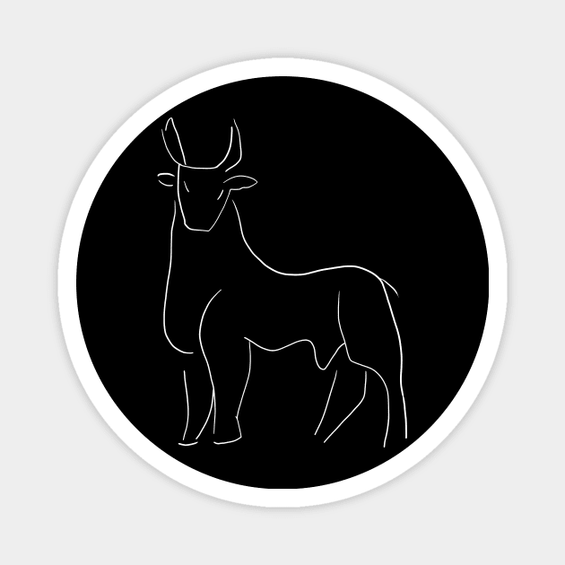 Matisse Taurus Lineart Magnet by shamila